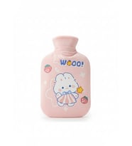 Tavşan Wooo Pembe Peluş Sıcak Su Torbası Küçük Boy