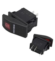 Projektör Sembollü Işıklı 3 Pinli On-Off 12-24V Marin Switch