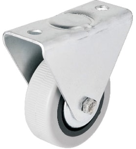 Hts 106 - 50 mm Sabit Kapaklı Gri PVC Teker