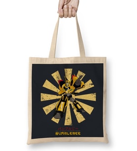 Bumblebee Retro Japanese Transformers Bez Çanta Uzun Saplı