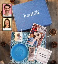 Kişiye Özel Karikatürlü Sevgiliye Hediye Hediye Kutusu - Kişiye Özel Türk Kahvesi Fincanı, Türk Kahvesi 6 Gr, Fotoğraf 1 Adet Sevgililer Günü Hediyesi