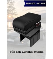 peugeot 207 2011 kol dayama Yastıklı Lüks geniş model Siyah Deri