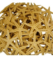 Polyester Deniz Yıldızı 6 CM - 9 CM (50 Adet)  Natural