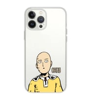 Iphone 12 Pro Uyumlu One Punch Man Tasarımlı Şeffaf Telefon Kılıfı