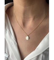 Pofuduk Kuzu Figürlü Kolye 925K Gümüş (Gold)