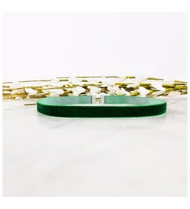 Yeşil Renk Kadife Choker Kolye