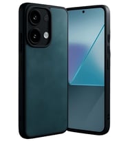 Newface Xiaomi Redmi Note 13 4G Kılıf Aras Deri Kapak - Koyu Yeşil