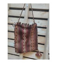 Nazar Boncuk Süslemeli Kilim Çanta 34x30cm