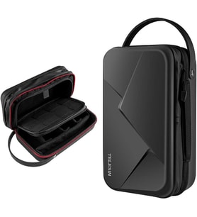 Large Carrying Case for GoPro Max Hero 11 10 9 8 7 6 5 4 3, Osmo Pocket Action, Insta 360 One R, Hard Protective Travel Bag for Selfie Tripod Mount Strap and Accessories (Capacity Increased)