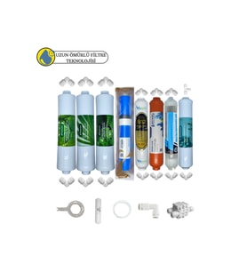 Puricom Kapalı kasa su arıtma Sertifikal 8liB12 alkali+detox+Vontron Helixfil 4000 tdsmebran mineral