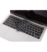 Laptop MacBook Pro Klavye Koruyucu 13inc A1708 12inc A1534 Avrupaİngilizce Baskı (Siyah)