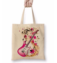 Music Müzik Gitar Bez Çanta Uzun Saplı