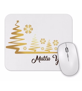 Mutlu  Yıllar İllüstrasyon Mouse Pad