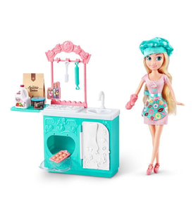 Sparkle Girlz Aşçı Bebek Oyun Seti 27 cm 100183