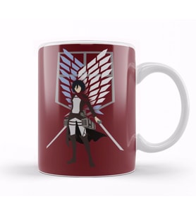 Attack  On Titan  Mikasa Kupa Bardak Porselen