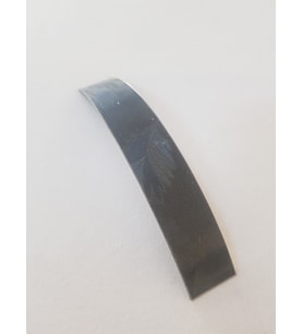 KENAR BANDI PVC TUTKALSIZ 1MM * 20MM 10MT PARLAK SİYAH ÇİÇEK