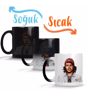 Hipstory Hipster Che Guevara Ernesto Sihirli Kupa Bardak Porselen