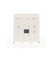 Hyperion Dolap 10 Raflı 2 Çekmeceli 3 Askılı 220x44x243 Aytaşı-Aytaşı/Antrasit