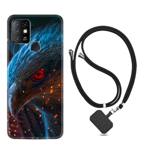 INFINIX Hot 8 9 10 11S Hot 10 Play 10T Kılıf Boyun Askılı Silikon Şahin 1756