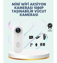 Geniş Açı Lensli Wifi Spor Vlog Kamerası