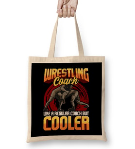 Wrestling Coach Like a Regular Coach But Cooler Bez Çanta Uzun Saplı