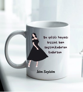 Komik - Esprili Kupaa KUDURAN KUDURSUN Tasarımlı Komik Kupaa Bardakk