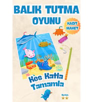 Balık Tutma Oyunu 3D Kağıt Maket - Çocuklarınızla Derin Suları Keşfedin - Oltanızla Maceraya Atılın