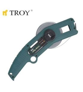 TROY 23145 İskandil Çelik Metre (50m, 13×0.18mm) (Çok Renkli)