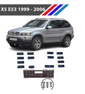 BMW X5-E39 Klima Düğme Seti