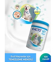 ACTO® VET WİPES 100 PCS  Evcil Hayvanlar için Temizleme Mendili (Şeffaf)