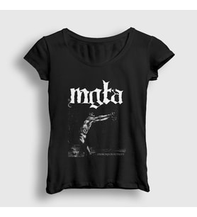 Presmono Kadın Siyah Futility Mgla T-Shirt 165040tt
