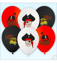 Korsan Partisi Balon, 30cm x 6 Adet