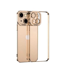 ALLY Fashion Series iPhone 13 Mini 5.4inç Kılıf Renkli Kenar Lazer Çerçeveli Silikon Kılıf-(5775) — Renk: