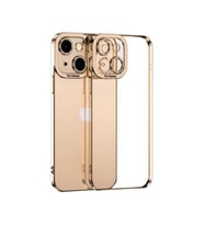 ALLY Fashion Series iPhone 13 Mini 5.4inç Kılıf Renkli Kenar Lazer Çerçeveli Silikon Kılıf-(5775) — Renk: