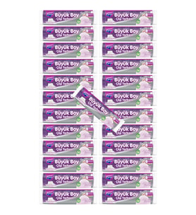Büzgülü 10'lu Çöp Torbası Beyaz Sabun Kokulu Büyük Boy 65 x 70 cm 25 Paket