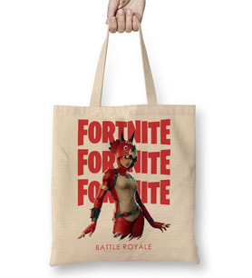 Fortnite Tricera Top Bez Çanta Uzun Saplı