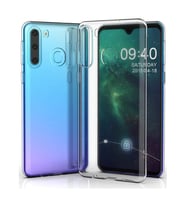 Samsung Galaxy A21 Uyumlu Lux Seri Premium Şeffaf Silikon Kılıf