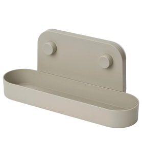 Ikea ÖBONÄS vantuzlu duvar rafı, gri-bej, 28 cm