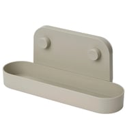 Ikea ÖBONÄS vantuzlu duvar rafı, gri-bej, 28 cm