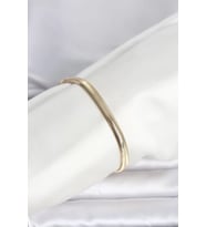 CM 14K Gold Renk Yassı Zincir Yılan Model Kadın Bileklik - TJ-BB8297