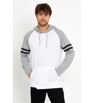 Erkek Kapşonlu Regular Fit Kol Baskılı Sweatshirt İnce SPR22SWK105
