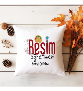 Resim Öğretmeni Yastık Kişiye Özel