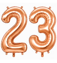 23 Rakam Folyo Balon Rose Gold Rengi (100 cm)