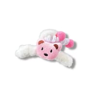 Caş Dekorasyon Beyaz Renk Ayıcıklı Peluş Mandal Toka (Beyaz)
