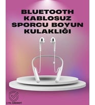 Uzun Pil Ömürlü Kablosuz Kulaklık – Boyun Askılı, 100 Saat Kullanım