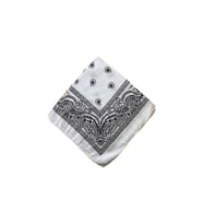 Desenli Beyaz Bandana