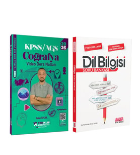 Yediiklim 2026 KPSS Coğrafya Atölye Video Ders Notları ve AKM Dil Bilgisi Soru Bankası Seti 2 Kitap