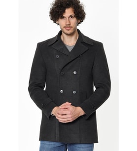 PLT8329 DEWBERRY PALTO-DÜZ ANTRASİT