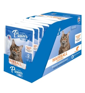 Plaisir Care 85Gr Pouch Hairball Control - Tüy yumağı Kontrol 12Adet Yaş Kedi Maması