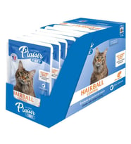 Plaisir Care 85Gr Pouch Hairball Control - Tüy yumağı Kontrol 12Adet Yaş Kedi Maması (Mavi)
